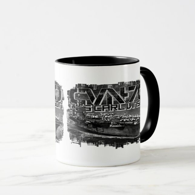 Luftfartyg Carl Vinson Combo Mugg (Framsida höger)