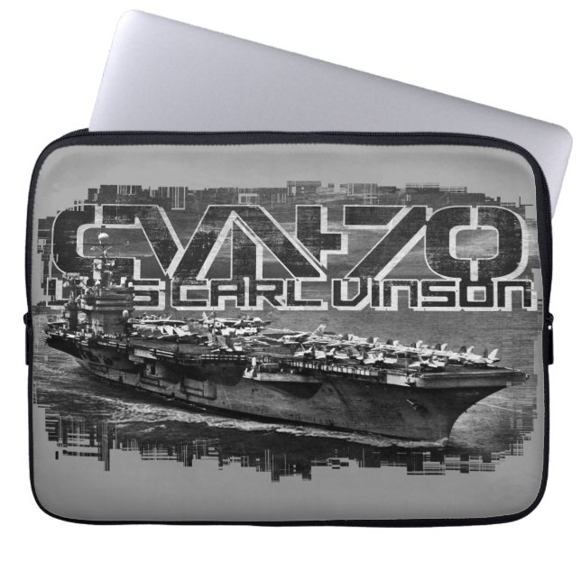 Luftfartyg Carl Vinson Electronics Bag Laptop Sleeve (Framsidan)