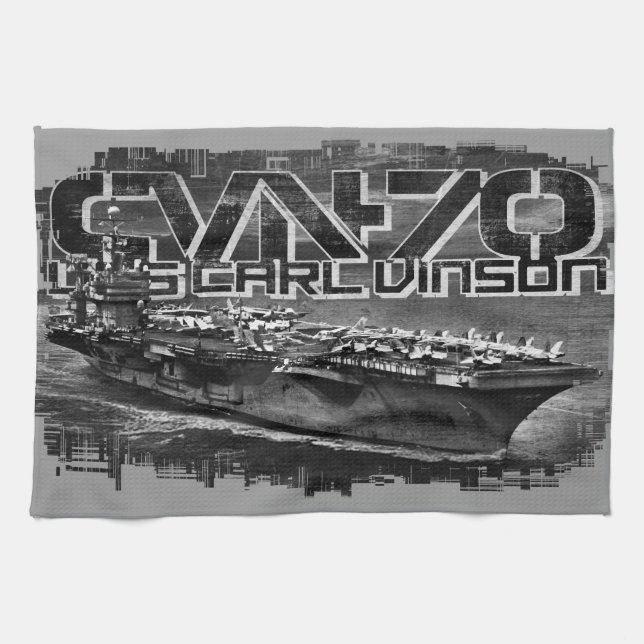 Luftfartyg Carl Vinson Kitchen Towels Kökshandduk (Horisontell)