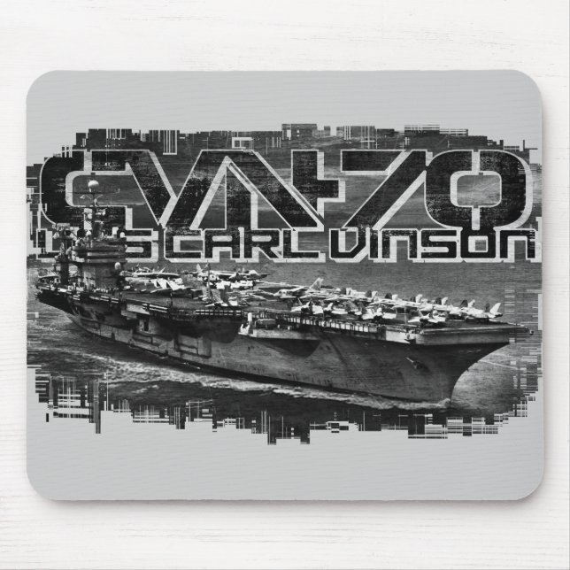 Luftfartyg Carl Vinson Mousepad Musmatta (Framsidan)