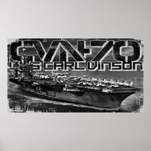 Luftfartyg Carl Vinson Poster