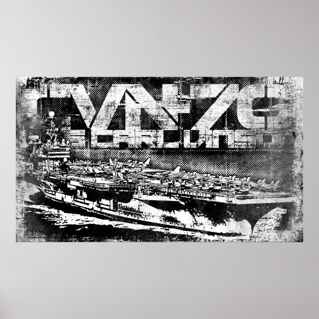 Luftfartyg Carl Vinson Poster (Framsidan)