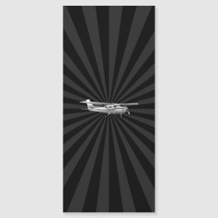 Luftfartyg Cessna Silhouette Flies Sunburst Decor