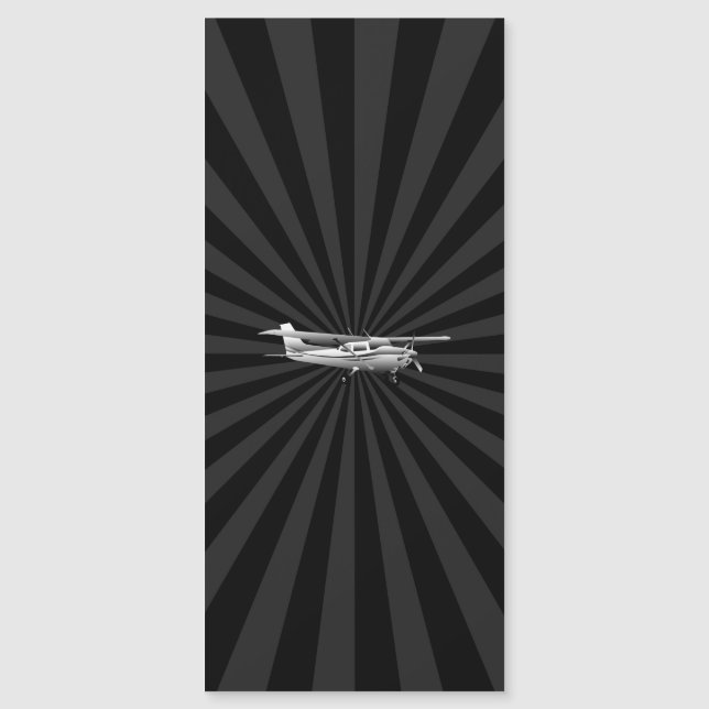 Luftfartyg Cessna Silhouette Flies Sunburst Decor (Framsida)