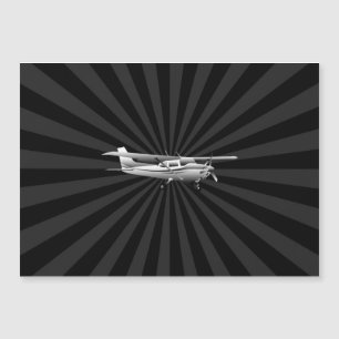 Luftfartyg Cessna Silhouette Flies Sunburst Decor