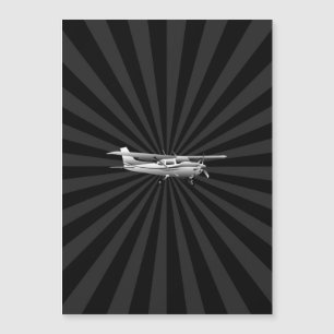Luftfartyg Cessna Silhouette Flies Sunburst Decor