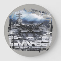 Luftfartyg D.D.Eisenhower Acrylic Wall Clock