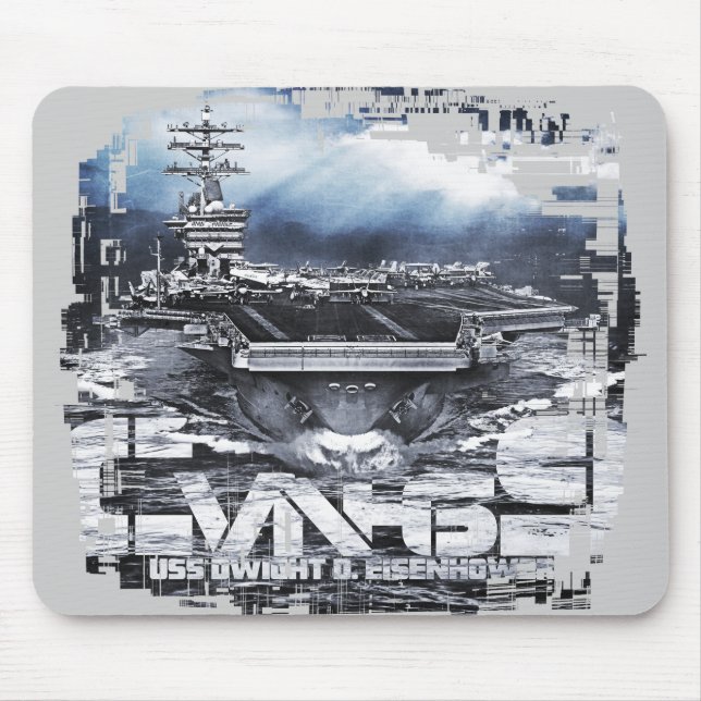 Luftfartyg Dwight D. Eisenhower Mousepad Musmatta (Framsidan)