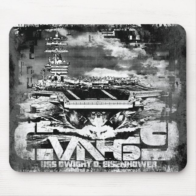 Luftfartyg Dwight D. Eisenhower Mousepad Musmatta (Framsidan)
