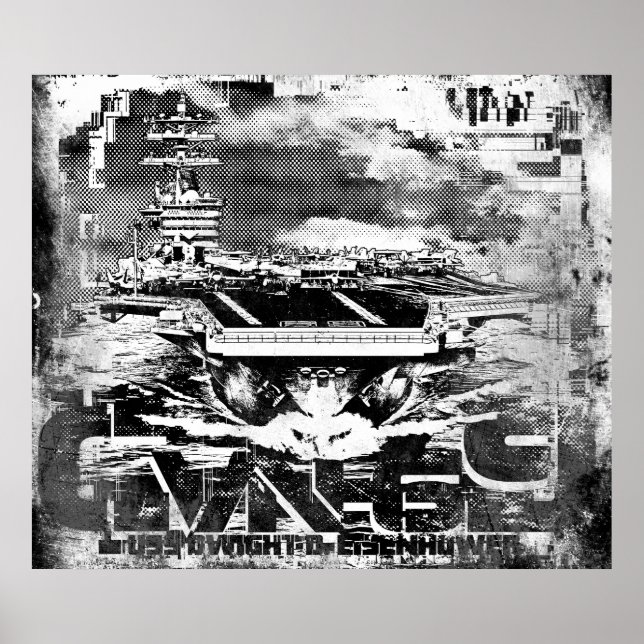 Luftfartyg Dwight D. Eisenhower Poster (Framsidan)