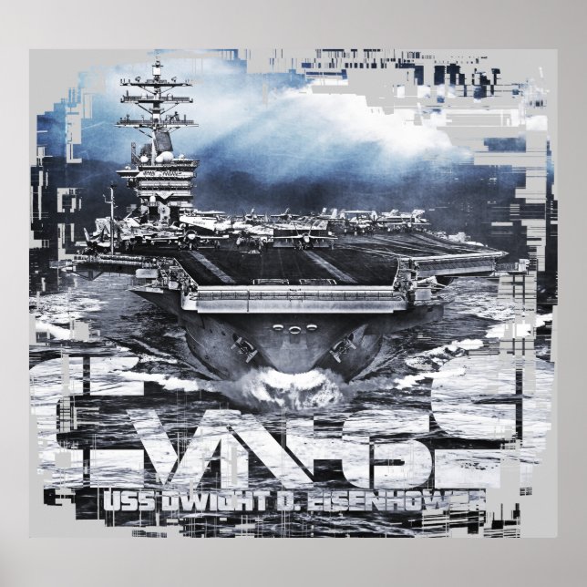 Luftfartyg Dwight D. Eisenhower Poster (Framsidan)