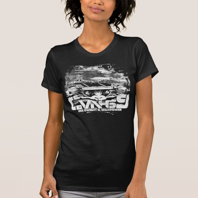 Luftfartyg Dwight D. Eisenhower T-Shirt (Framsida)