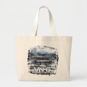 Luftfartyg Dwight D. Eisenhower Tote Bag Jumbo Tygkasse