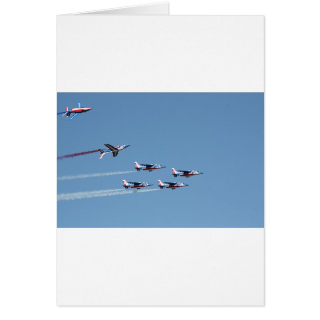 Luftfartyg Frankrike Hälsningskort (Framsidan)