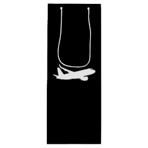 Luftfartyg Jet Liner Silhouette som flyger svart d