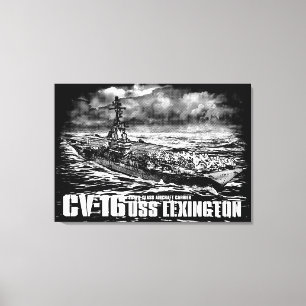 Luftfartyg Lexington Wrappedcanvas Canvastryck