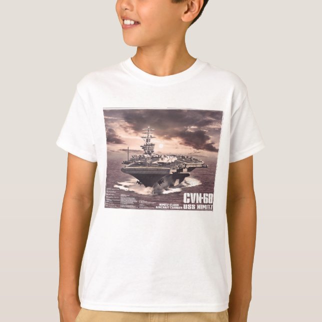 Luftfartyg Nimitz Shirt Tee (Framsida)