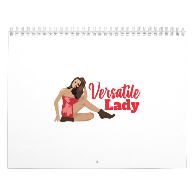 Luftfartyg Nose Art Versatile Dam - Gift Idea Kalender (Omslag)