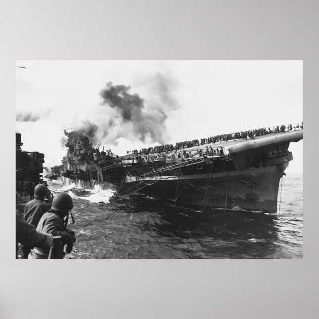 Luftfartyg USS Franklin (CV-13) Pearl Harbour Poster (Framsidan)