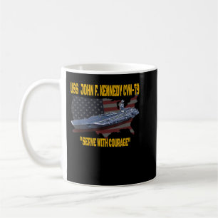 Luftfartyg USS John F. Kennedy CVN79 Veteran Kaffemugg