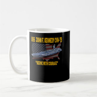 Luftfartyg USS John F. Kennedy CVN79 Veteran Kaffemugg