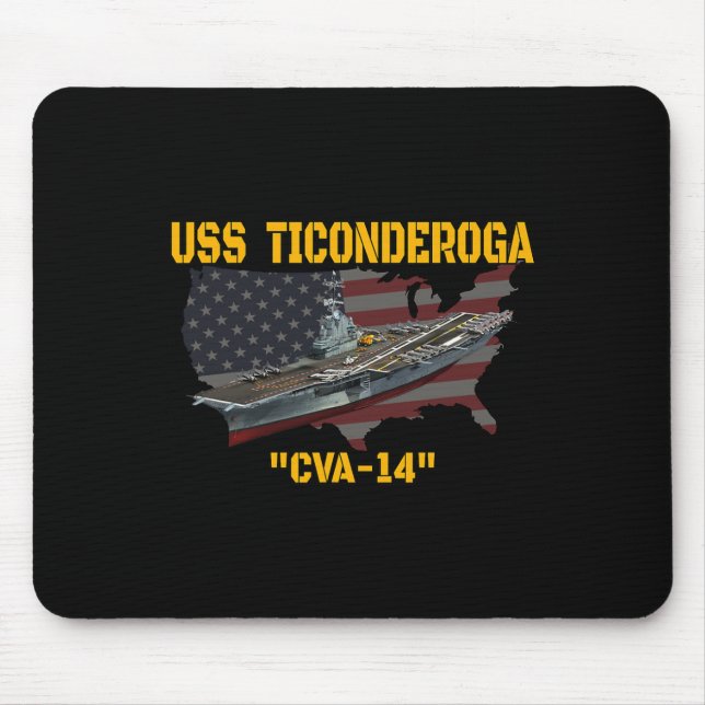 Luftfartyg Uss Ticonderoga Cva-14 Veterans D. Musmatta (Framsidan)