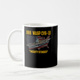 Luftfartyg USS Wasp CVS18 Veterans Day Fathe Kaffemugg