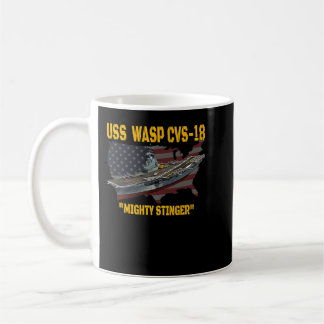 Luftfartyg USS Wasp CVS18 Veterans Day Fathe Kaffemugg