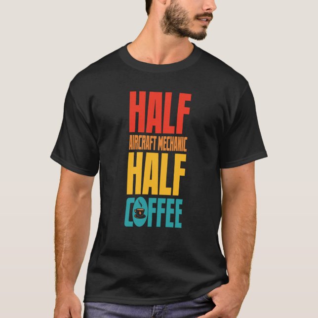 Luftfartygets mekanism för kaffe t shirt (Framsida)