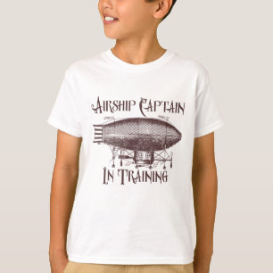 Luftfartygschef i Träning, Steampunk för barn Tee Shirt