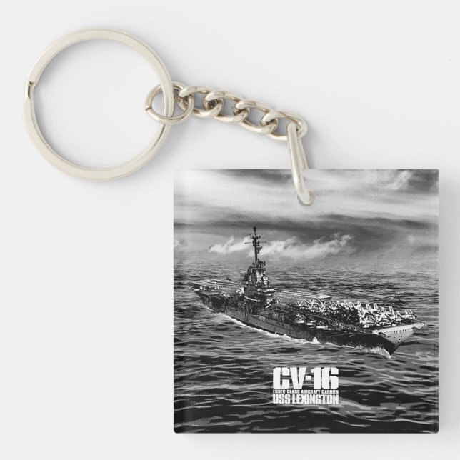 Luftfartygstransportör Lexington Aif-nyckelkedja (Framsidan)