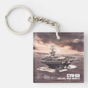 Luftfartygstransportör Nimitz Aif-nyckelkedja