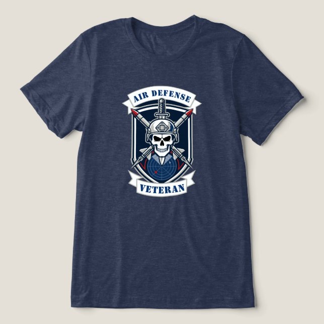 Luftförsvarsrobotbesättning Veteran Emblem T Shirt (Design Framsida)