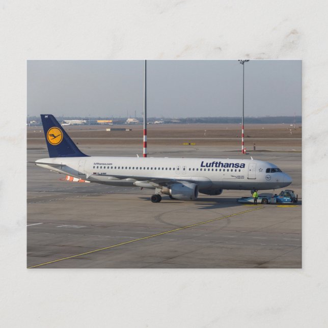 Lufthansa A320-211 Vykort (Framsida)