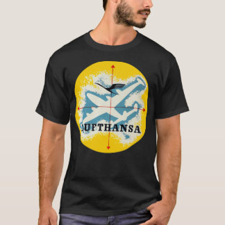 Lufthansa till alla punkter t shirt