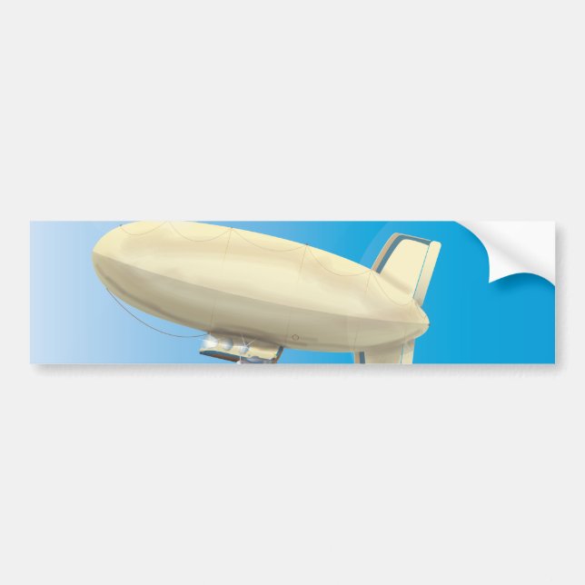 Luftskepp Blimp Bildekal (Framsidan)