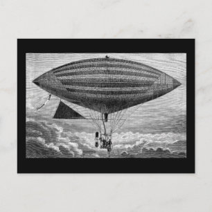 Luftskepp Dirigible Veteran Flygande Maskin Pos Vykort