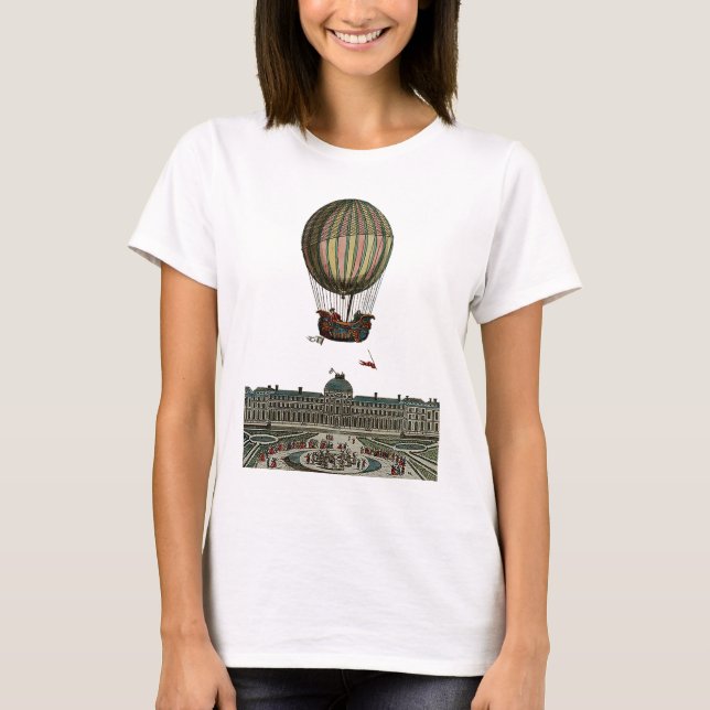 Luftskepp över staden t-shirt (Framsida)