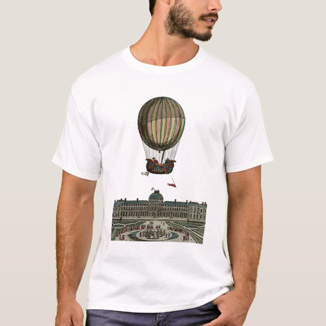 Luftskepp över staden tee shirt (Framsida)