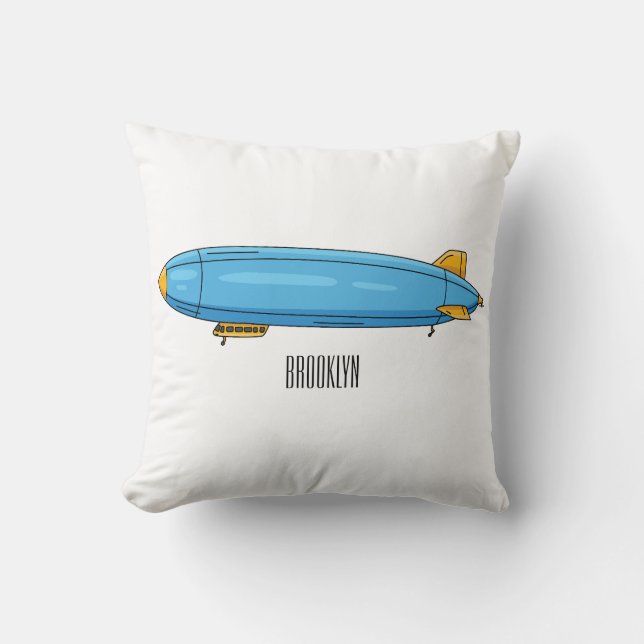 Luftskepp serieillustration kudde (Framsida)