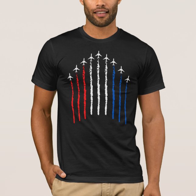 Luftstyrkeuppvisning 4:e Juli T-Shirt (Framsida)