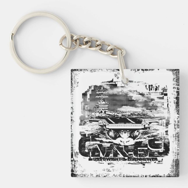 Lufttrafikföretag D.D.Eisenhower Acrylic Keychain (Framsidan)