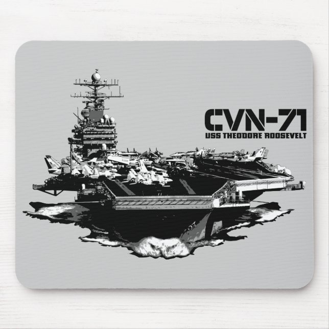 Lufttrafikföretag Theodore Roosevelt Mousepad Musmatta (Framsidan)