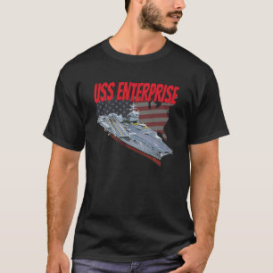 Lufttrafikföretag USS Enterprise Veteran Day Gran T Shirt
