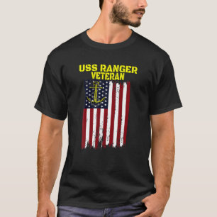 Lufttrafikföretag USS Skogsvaktare CV-61 CVA-61 Ve T Shirt