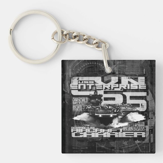 Lufttrafikföretaget Enterprise Acrylic Keychain (Framsidan)