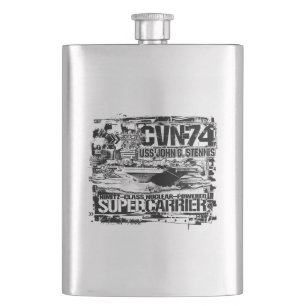 Lufttrafikföretaget John C. Stennis Classic Flask Fickplunta