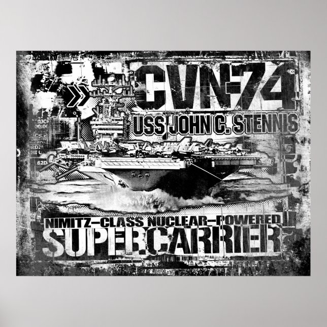 Lufttrafikföretaget John C. Stennis Poster Poster (Framsidan)