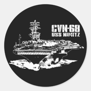 Lufttrafikföretaget Nimitz Sticker Runt Klistermärke