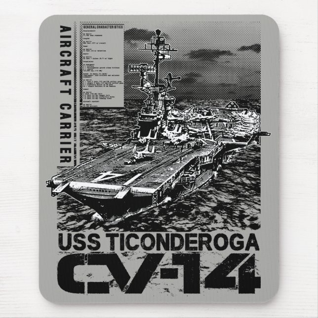 Lufttrafikföretaget Ticonderoga Mousepad Musmatta (Framsidan)